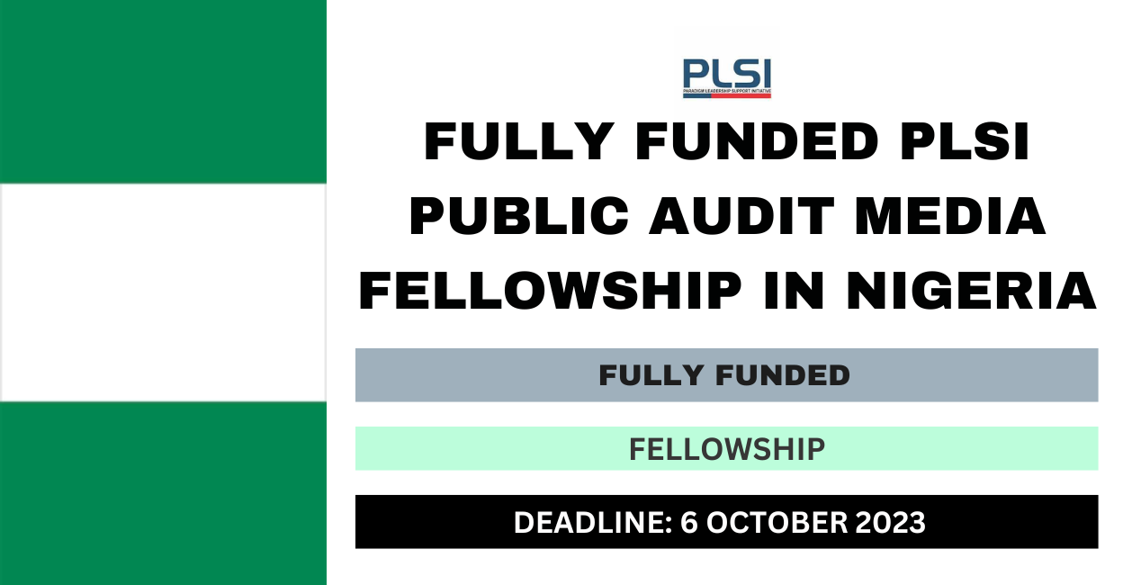 Feature image for Fully Funded PLSI Public Audit Media Fellowship in Nigeria 2023