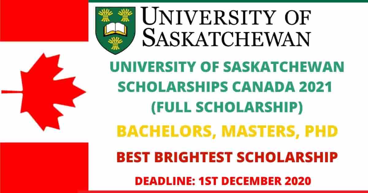Feature image for Fully Funded Saskatchewan University Scholarships in Canada 2021