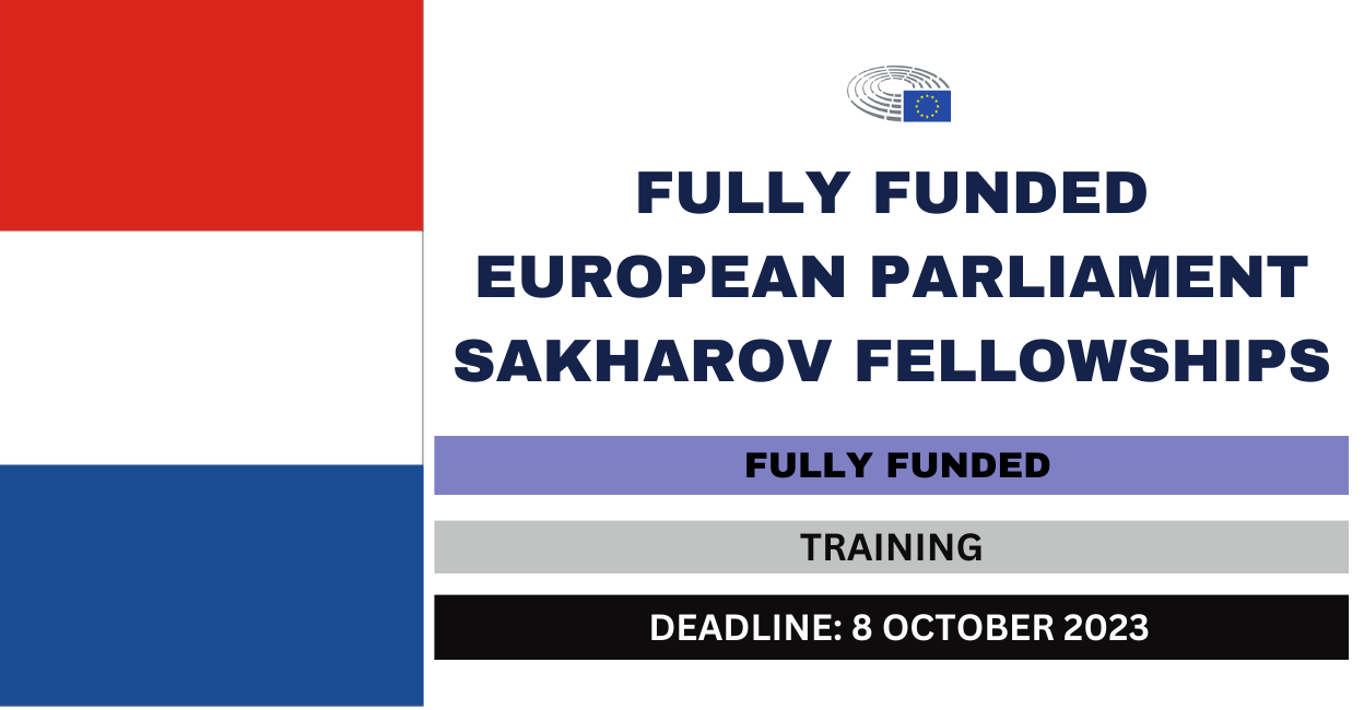 Feature image for Fully Funded European Parliament Sakharov Fellowships 2024