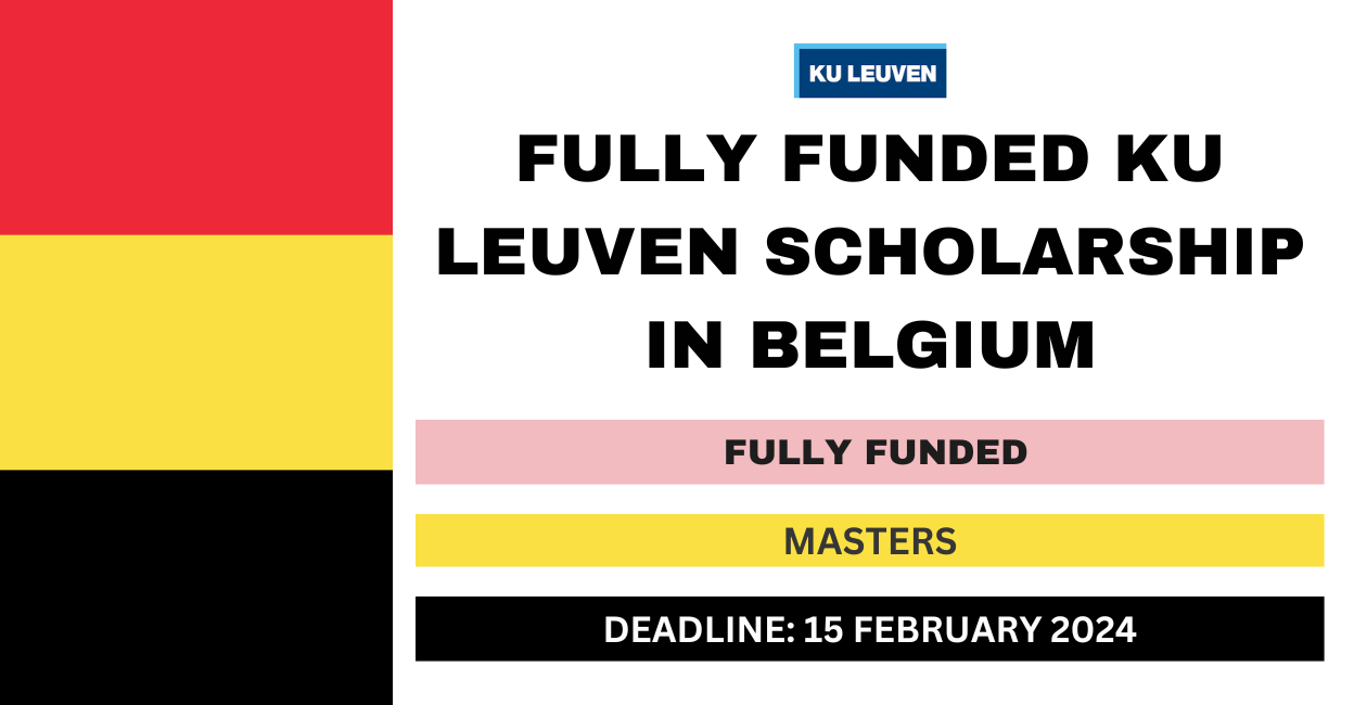 Feature image for Fully Funded KU Leuven Scholarship in Belgium 2024