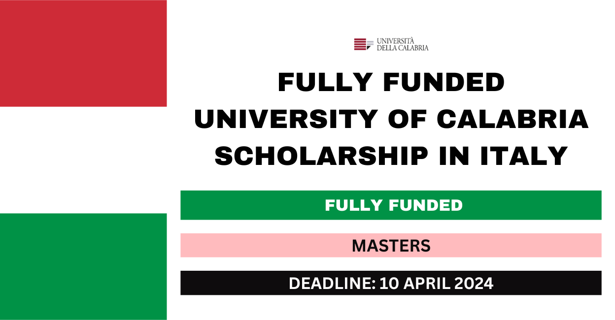 Feature image for Fully Funded University of Calabria Scholarship in Italy 2024-25