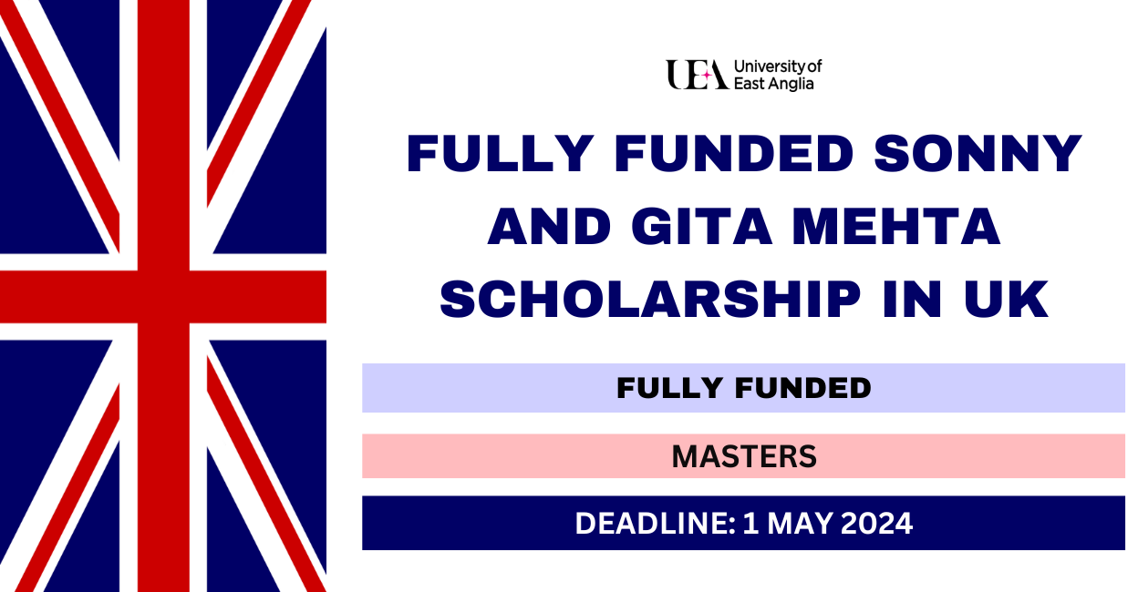Feature image for Fully Funded Sonny and Gita Mehta Scholarship for Writers in UK 2024