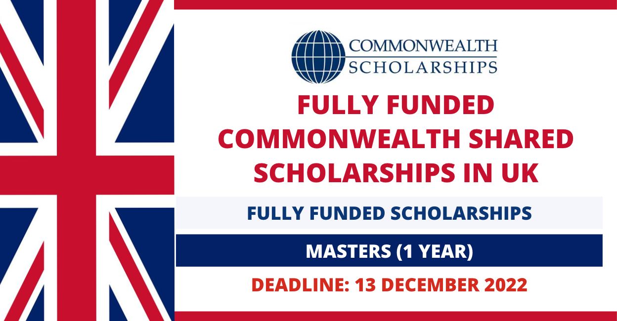 Feature image for Fully Funded Commonwealth Shared Scholarship in UK 2023