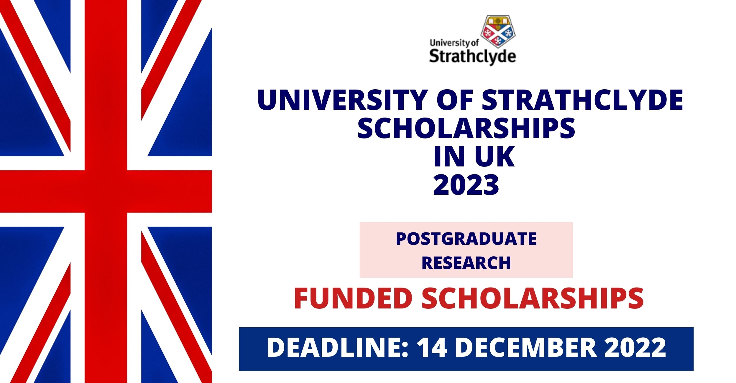 Feature image for Funded Scholarship at University of Strathclyde in UK 2023