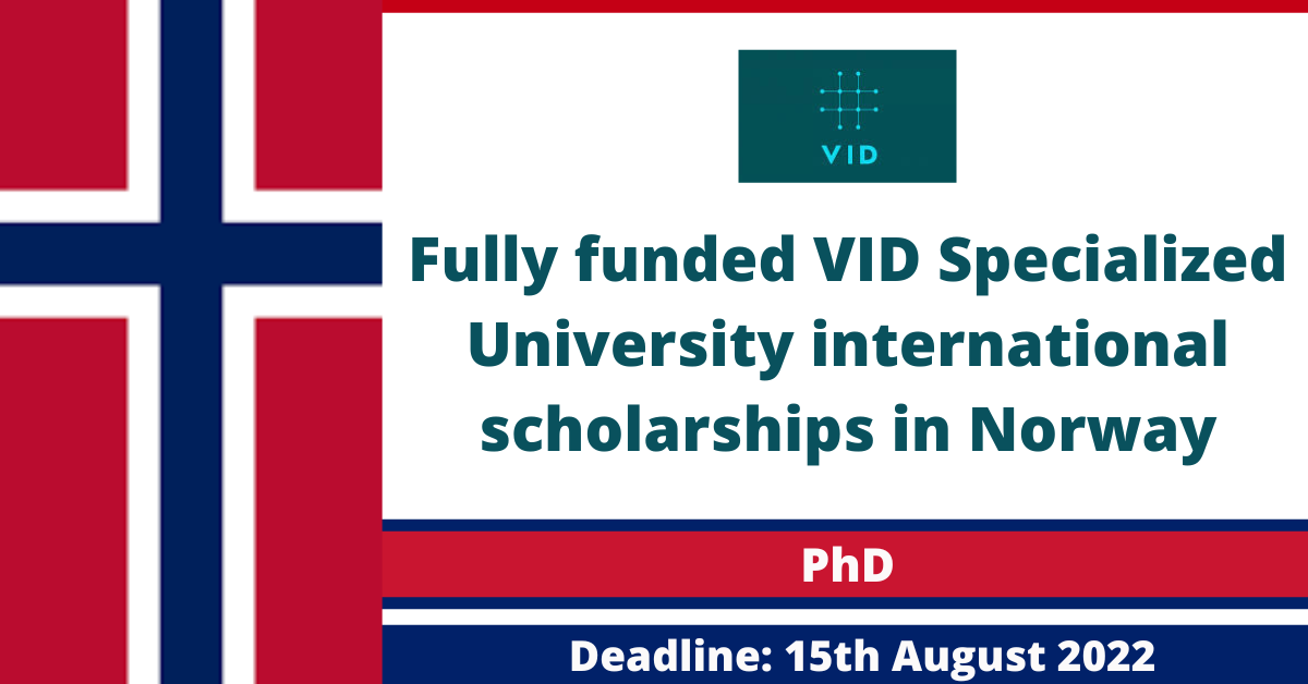 Feature image for Fully funded VID Specialized University international scholarships in Norway