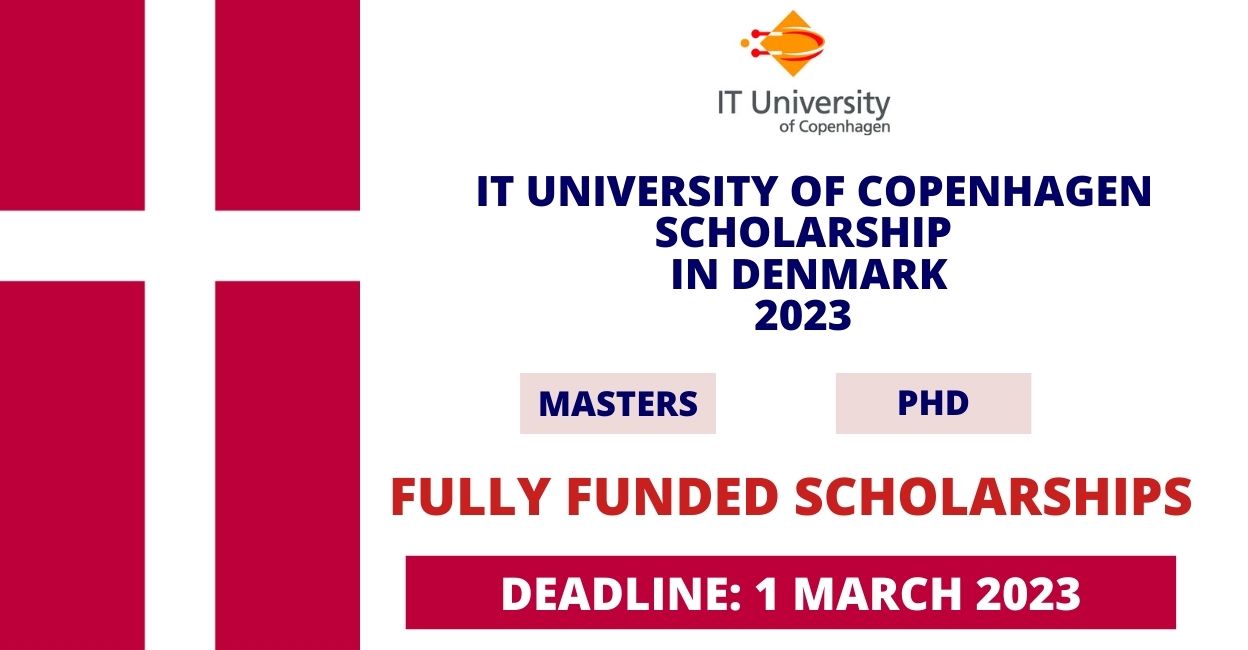 Feature image for Fully Funded Scholarship at IT University of Copenhagen in  Denmark