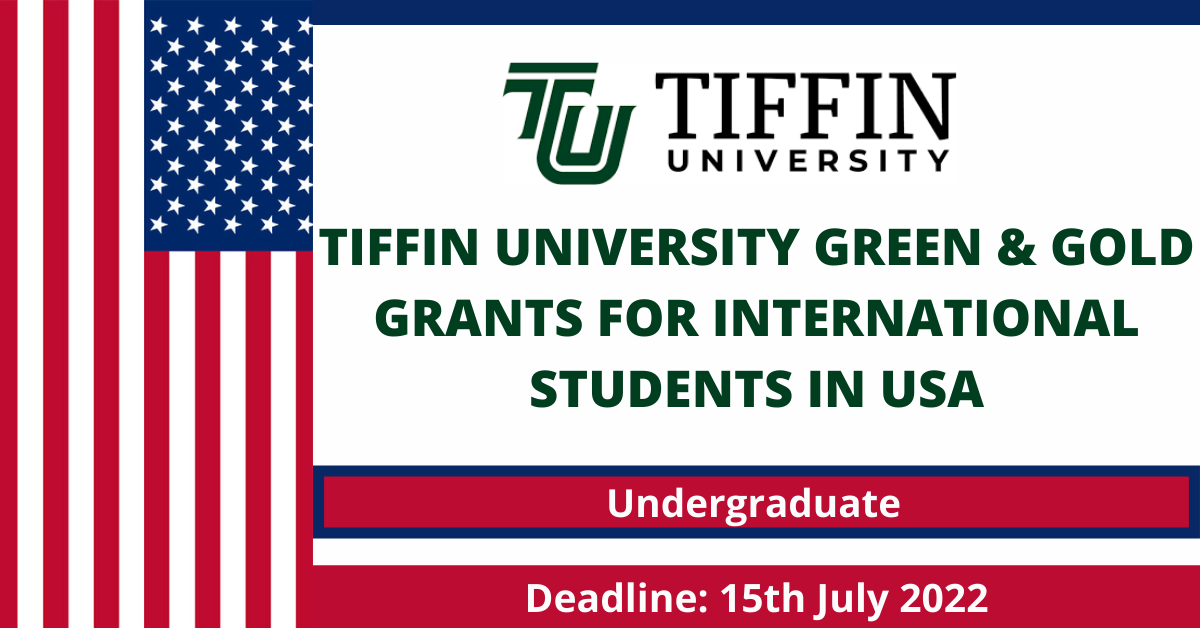 Feature image for Tiffin University Green & Gold Grants for International Students in USA