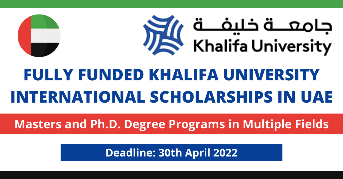 Feature image for Fully Funded Khalifa University International Scholarships in UAE