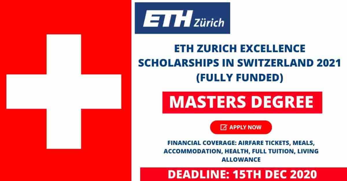Feature image for Fully Funded ETH Scholarship in Switzerland 2021