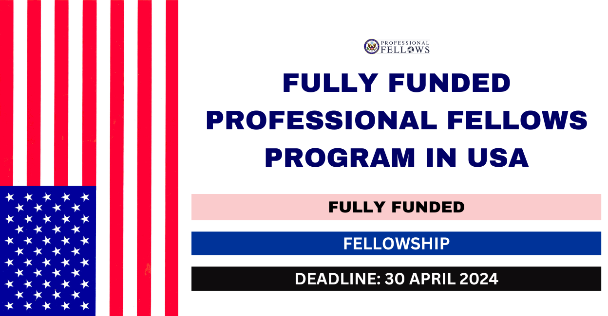 Feature image for Fully Funded Professional Fellows Program in USA 2024