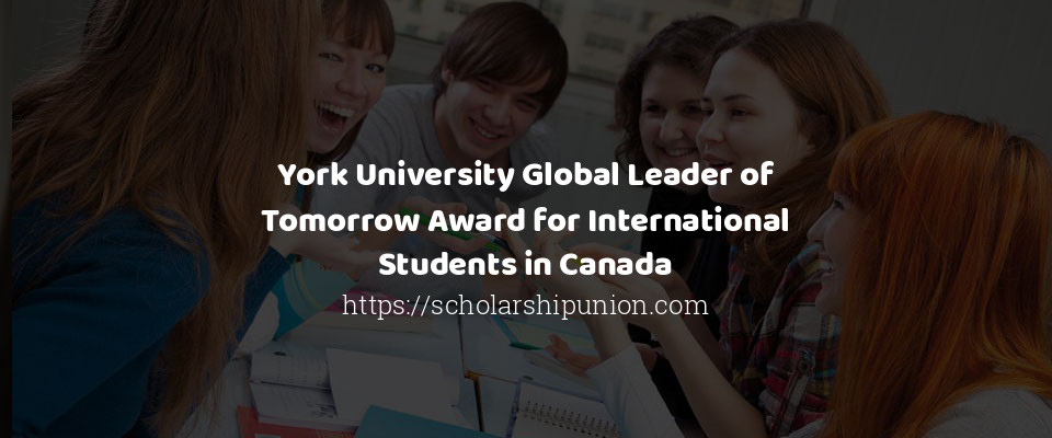 Feature image for York University Global Leader of Tomorrow Award for International Students in Canada