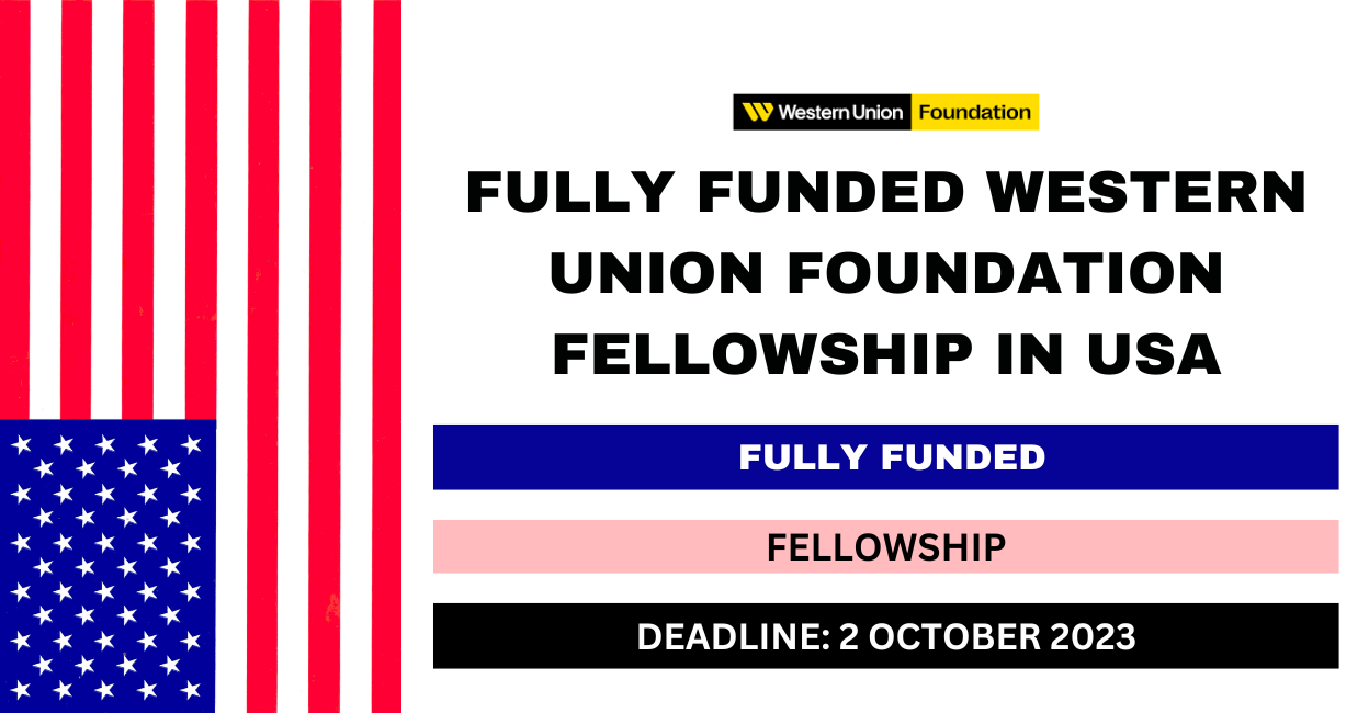 Feature image for Fully Funded Western Union Foundation Fellowship in USA 2023