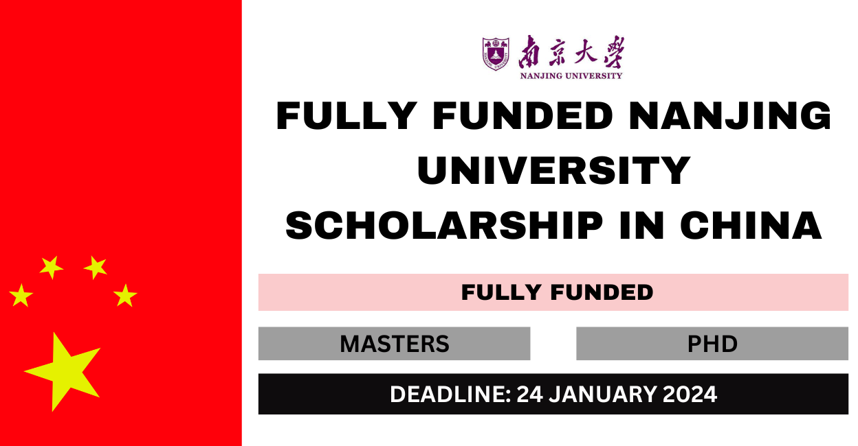 Feature image for Fully Funded Nanjing University Scholarship in China 2024