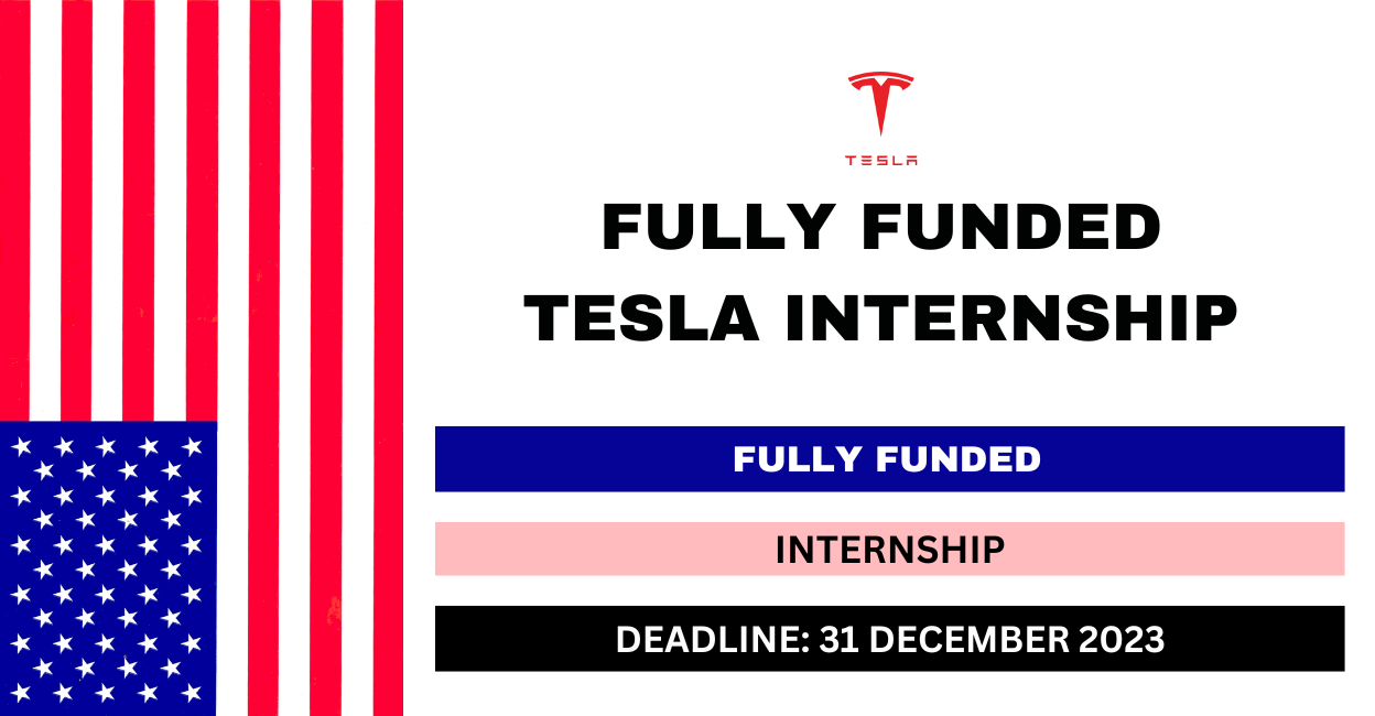 Feature image for Fully Funded Tesla Internship 2024
