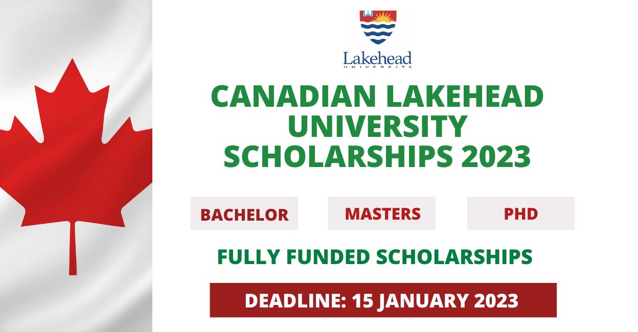 Feature image for Fully Funded Scholarships at Canadian Lakehead University 2023