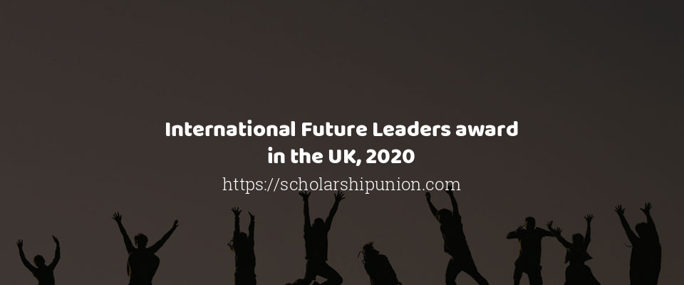 Feature image for International Future Leaders award in the UK, 2020