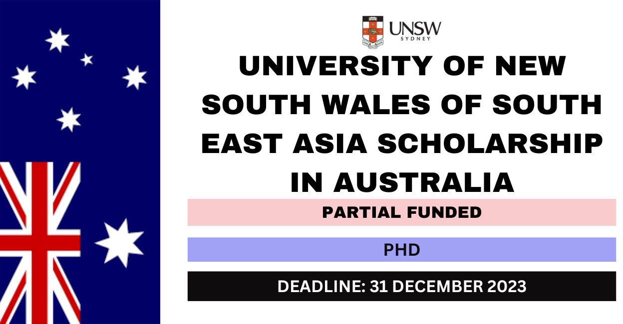 Feature image for University of New South Wales of South East Asia Scholarship in Australia