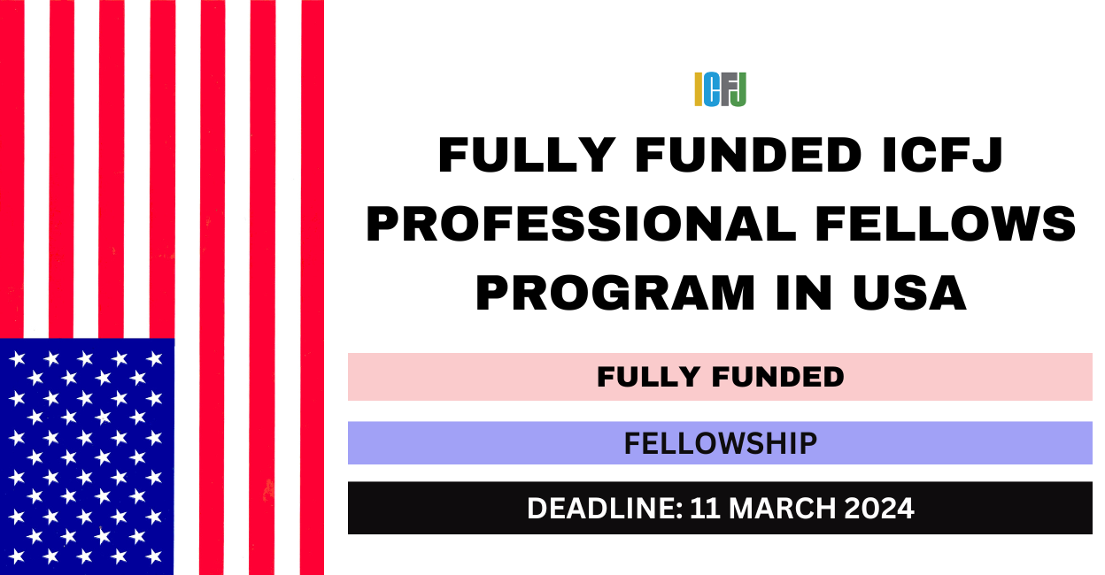 Feature image for Fully Funded ICFJ Professional Fellows Program in USA 2024-25