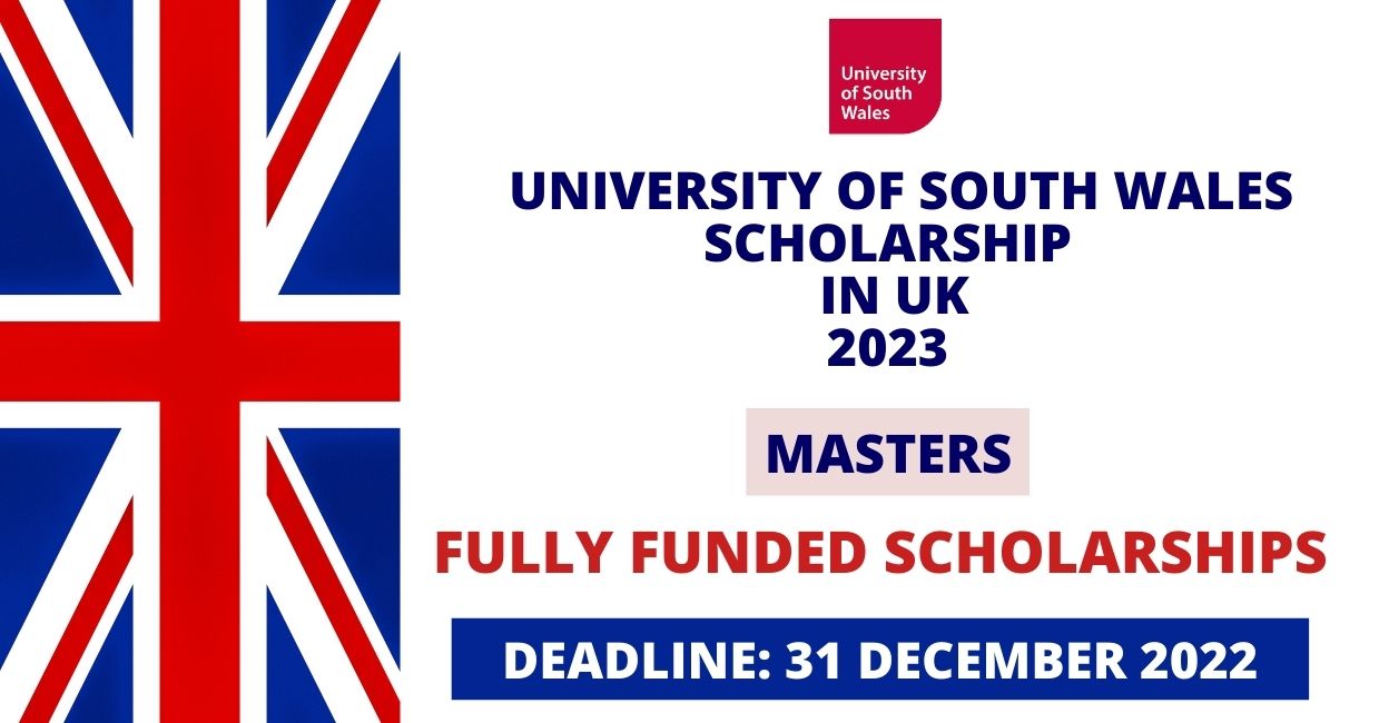 Feature image for Fully Funded Scholarships at University of South Wales in UK 2023