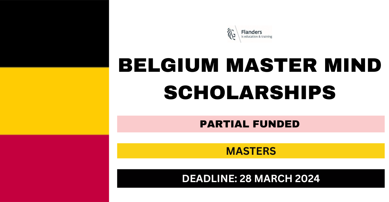 Feature image for Belgium Master Mind Scholarships 2024-25