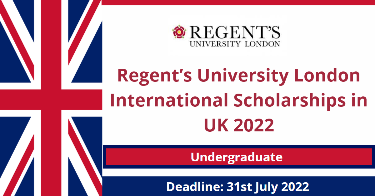 Feature image for Regent’s University London International Scholarships in UK 2022