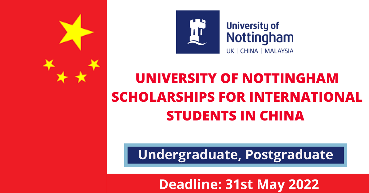 Feature image for University of Nottingham Scholarships for International Students in China