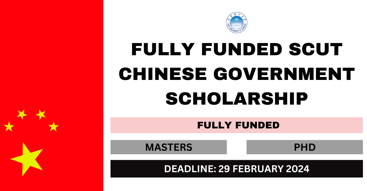 Feature image for Fully Funded SCUT Chinese Government Scholarship 2024-25