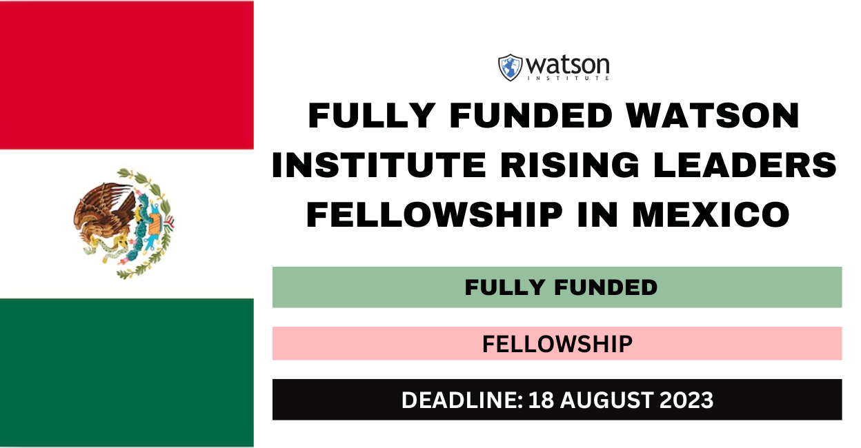 Feature image for Fully Funded Watson Institute Rising Leaders Fellowship in Mexico