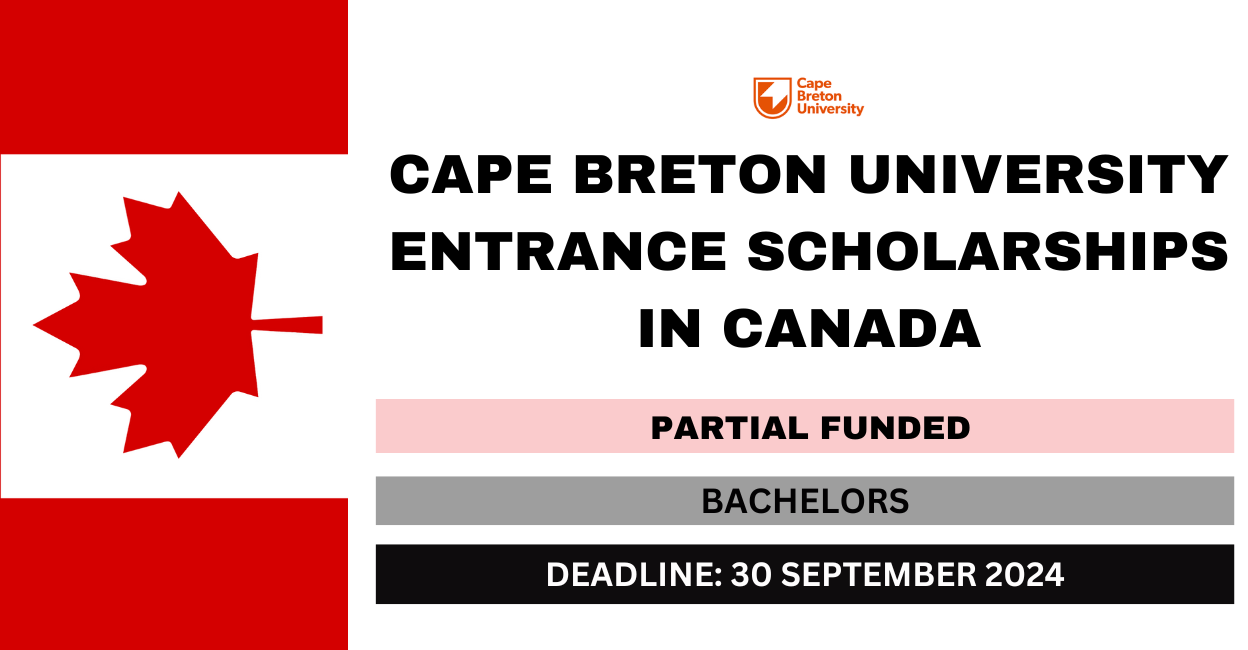 Feature image for Cape Breton University Entrance Scholarships in Canada 2024-25