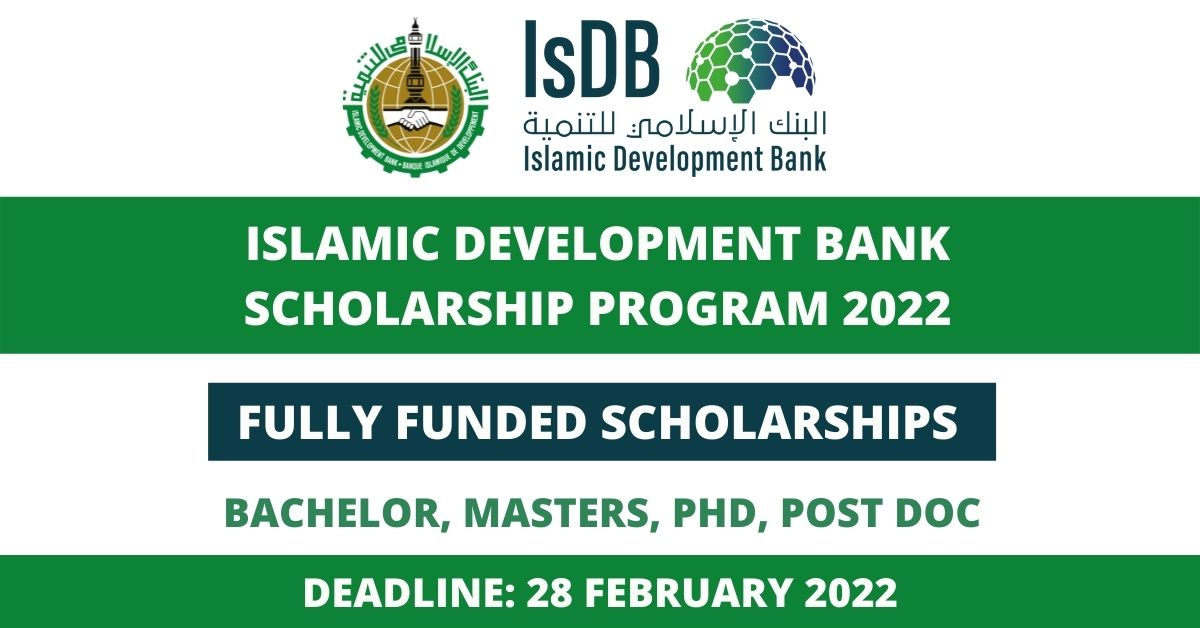 Feature image for Fully Funded IsDB Scholarship Program 2022
