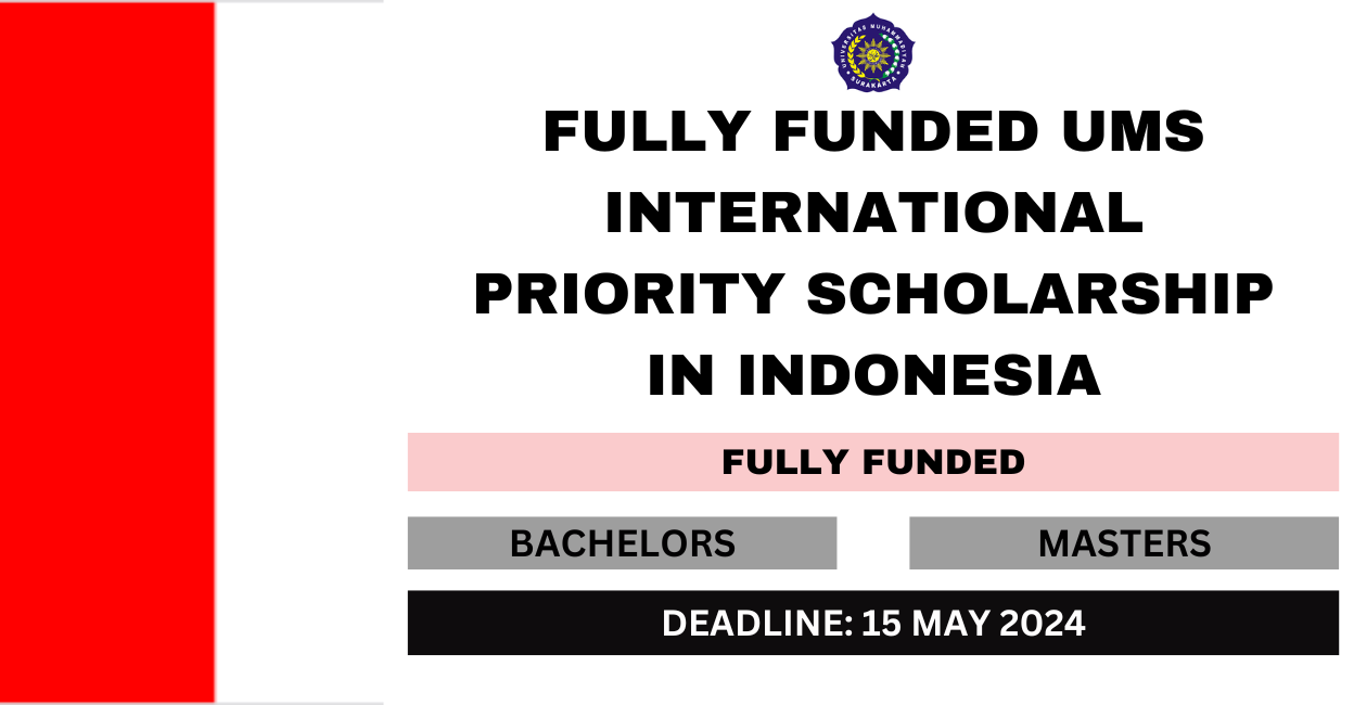 Feature image for Fully Funded UMS International Priority Scholarship in Indonesia 2024-25