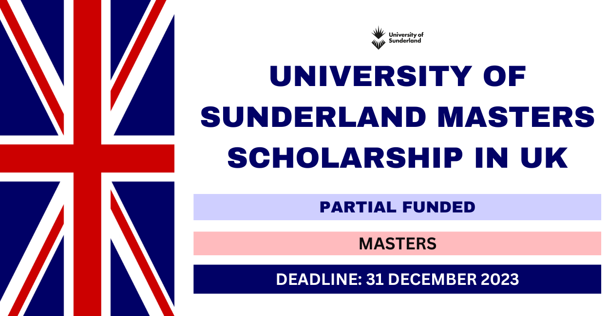 Feature image for University of Sunderland Masters Scholarship in UK 2024