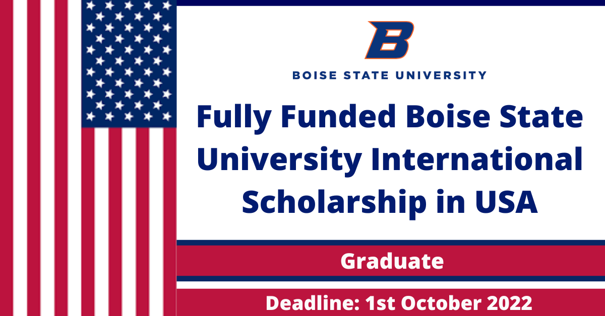 Feature image for Fully Funded Boise State University International Scholarship in USA