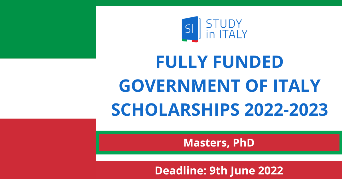 Feature image for Fully Funded Government of Italy Scholarships 2022-2023