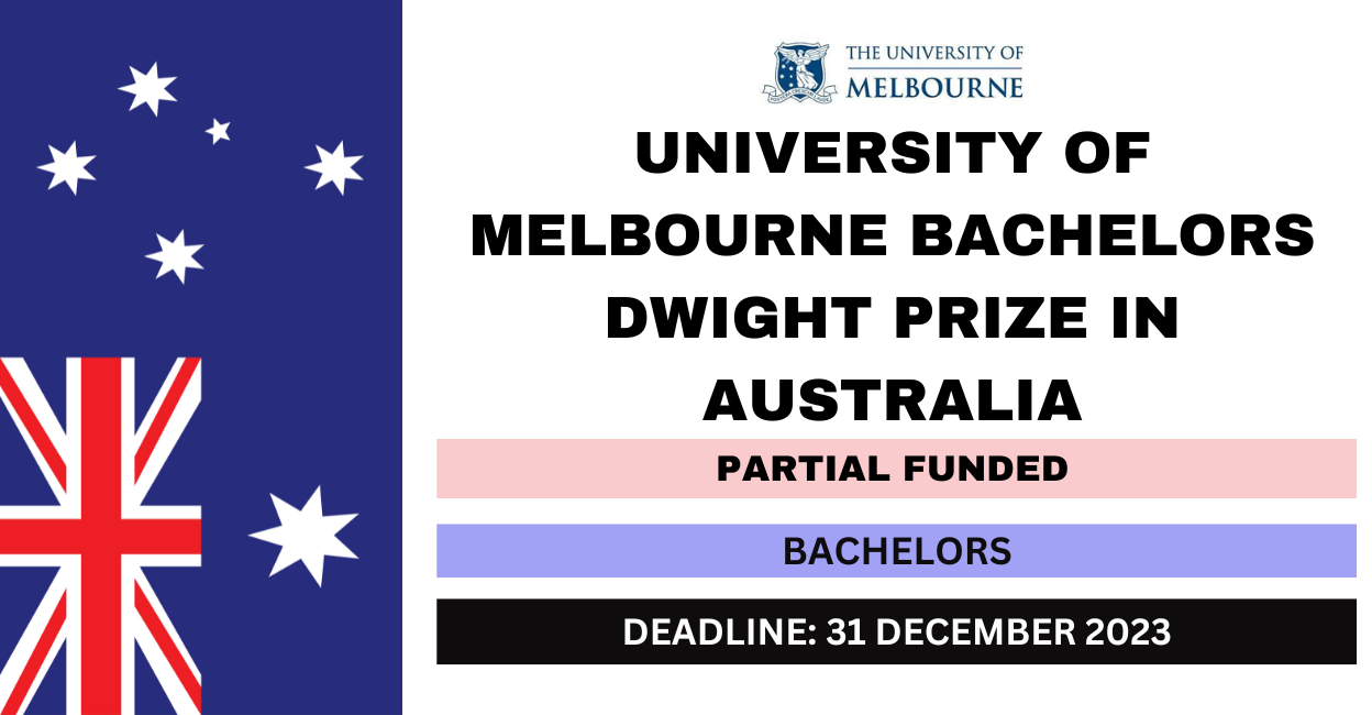 Feature image for University of Melbourne Bachelors Dwight Prize in Australia 2024