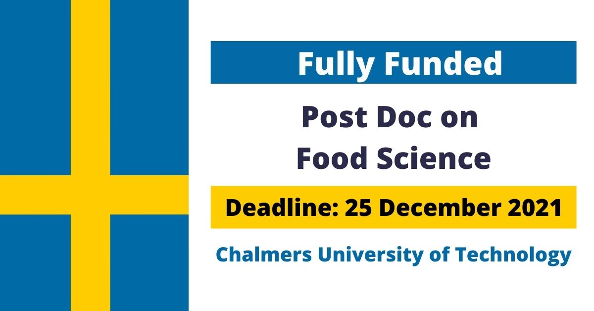 Feature image for Fully Funded Post Doc in Food Science in Sweden