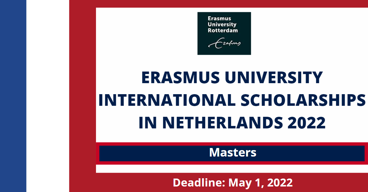 Feature image for Erasmus University International Scholarships in Netherlands 2022