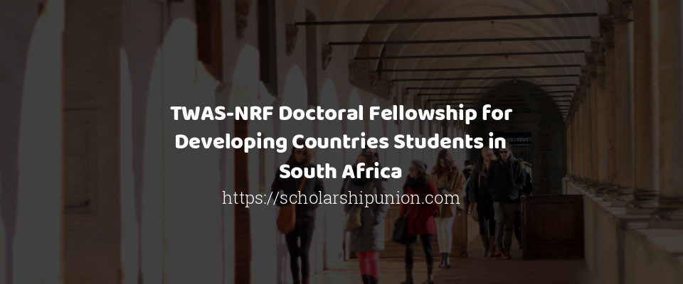 Feature image for TWAS-NRF Doctoral Fellowship for Developing Countries Students in South Africa