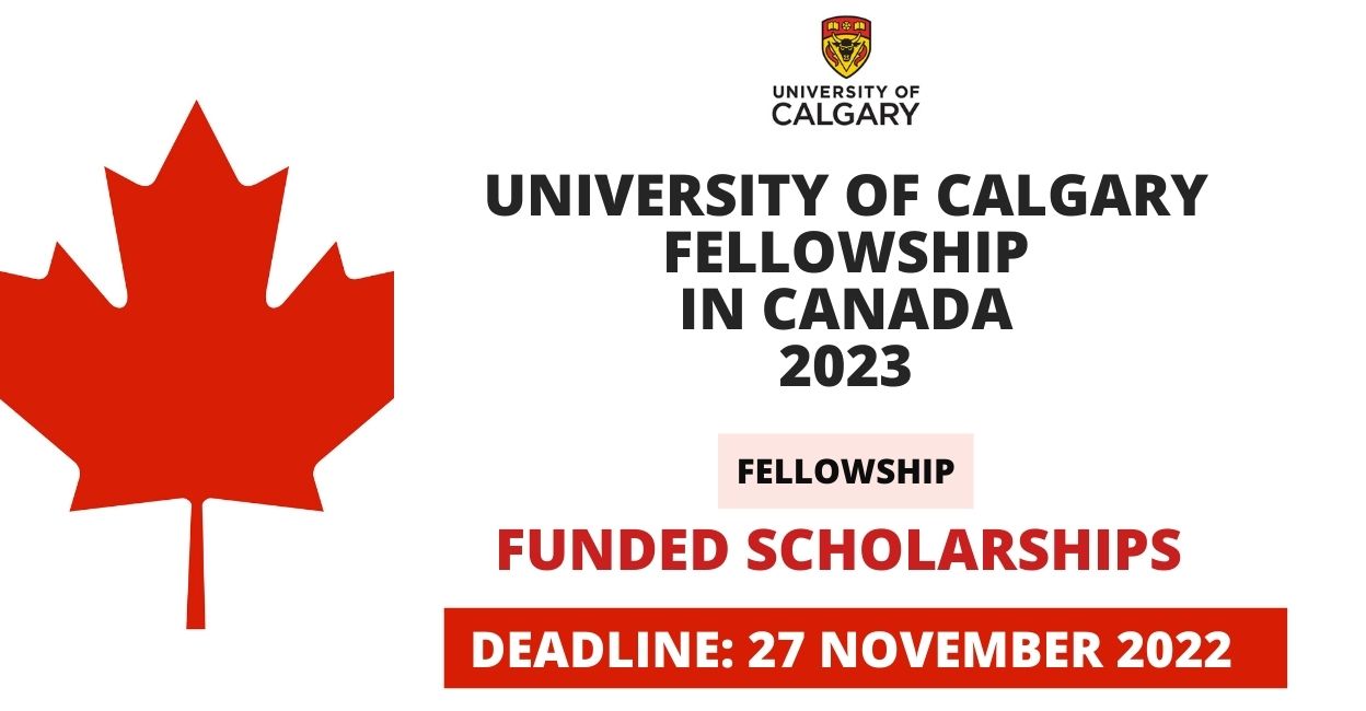 Feature image for Funded Fellowship at University of Calgary in Canada 2023