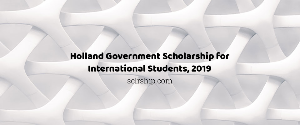 Feature image for Holland Government Scholarship for International Students, 2019