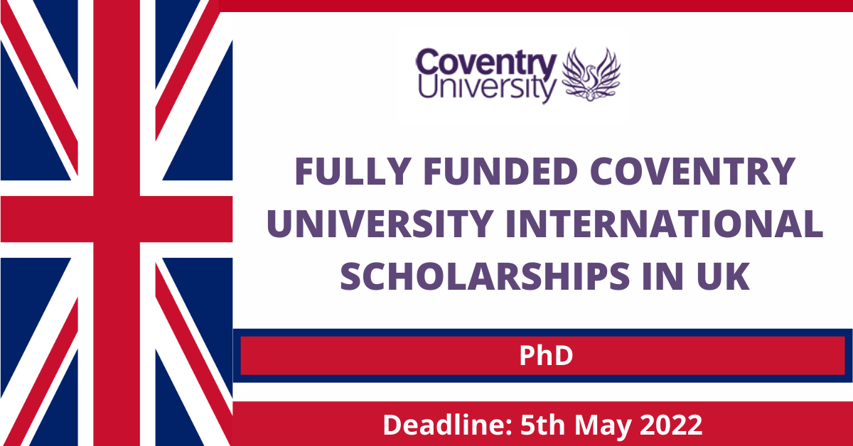 Feature image for Fully Funded Coventry University International Scholarships in UK