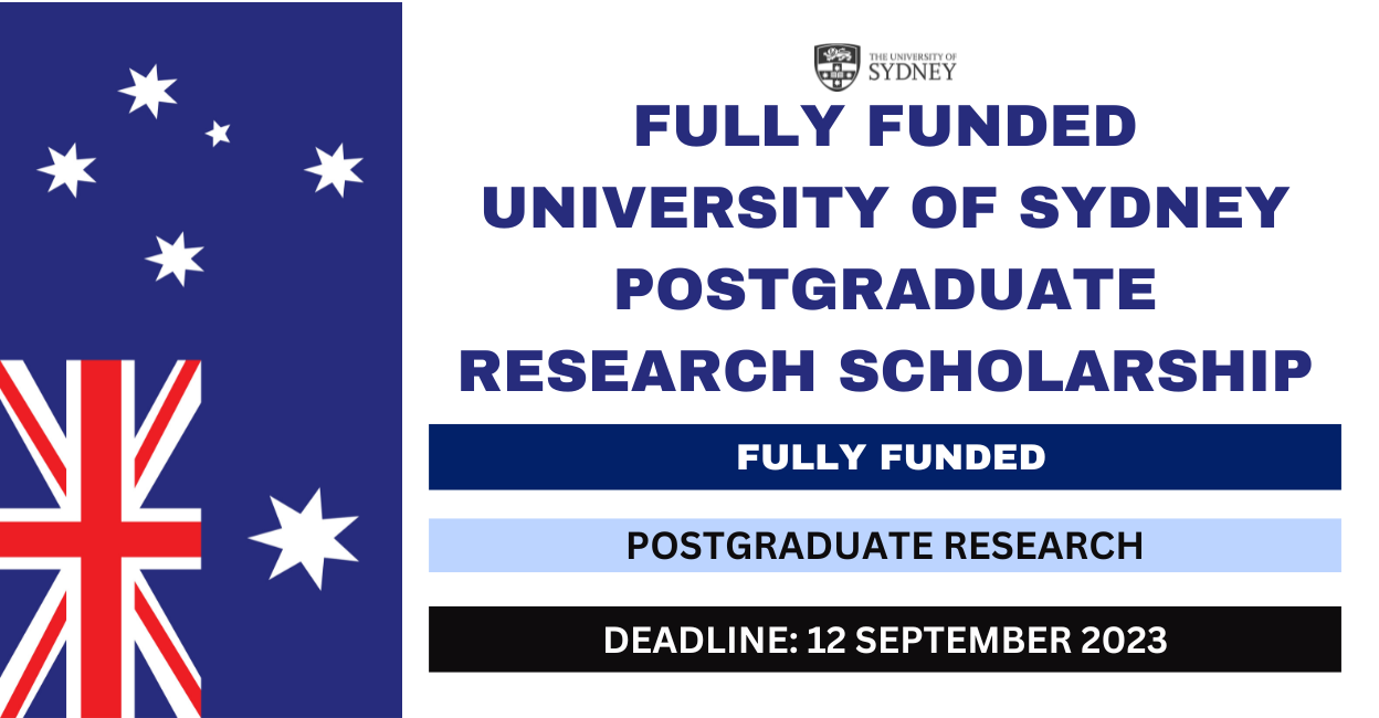 Feature image for Fully Funded University of Sydney Postgraduate Research Scholarship 2024