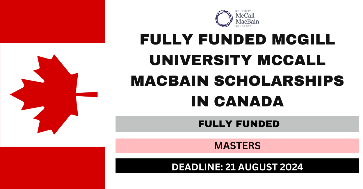 Feature image for Fully Funded McGill University McCall MacBain Scholarships in Canada