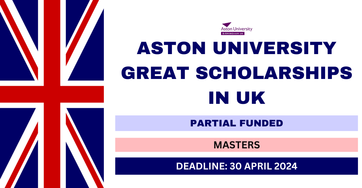 Feature image for Aston University Great Scholarships in UK 2024