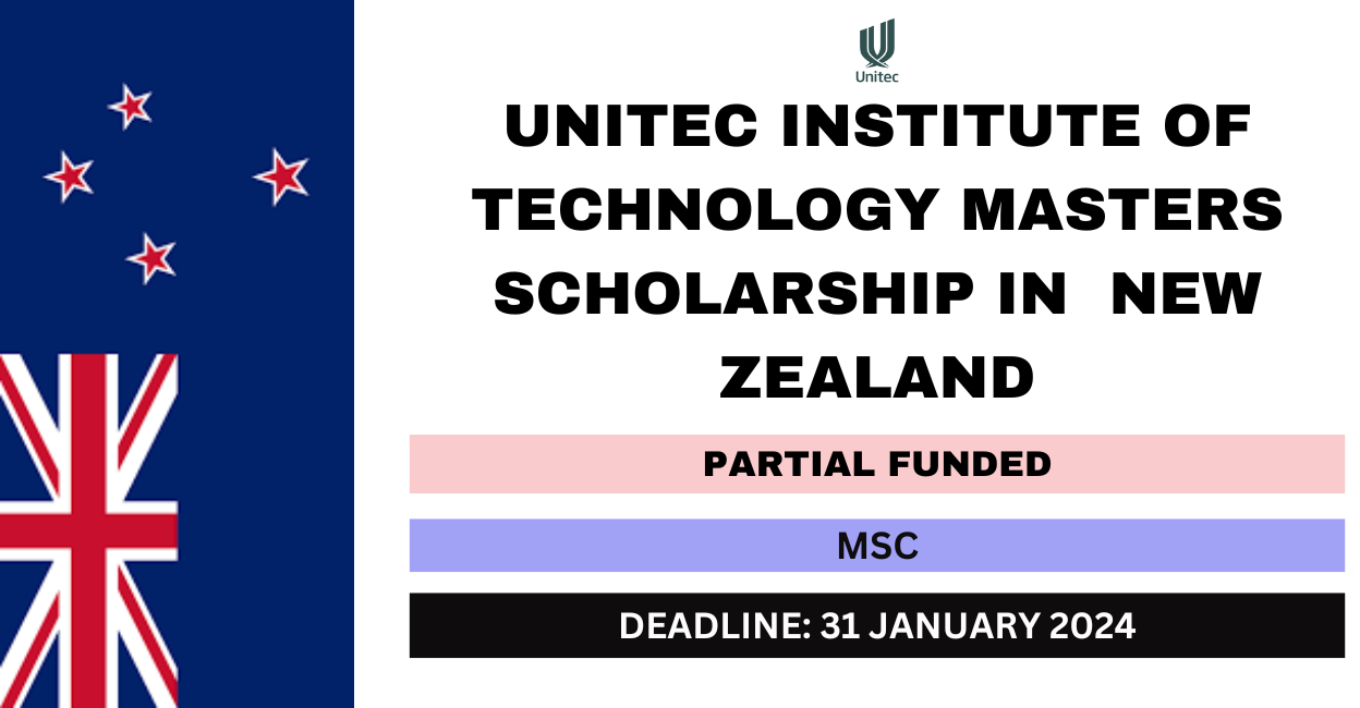 Feature image for Unitec Institute of Technology Masters Scholarship in New Zealand 2024-25