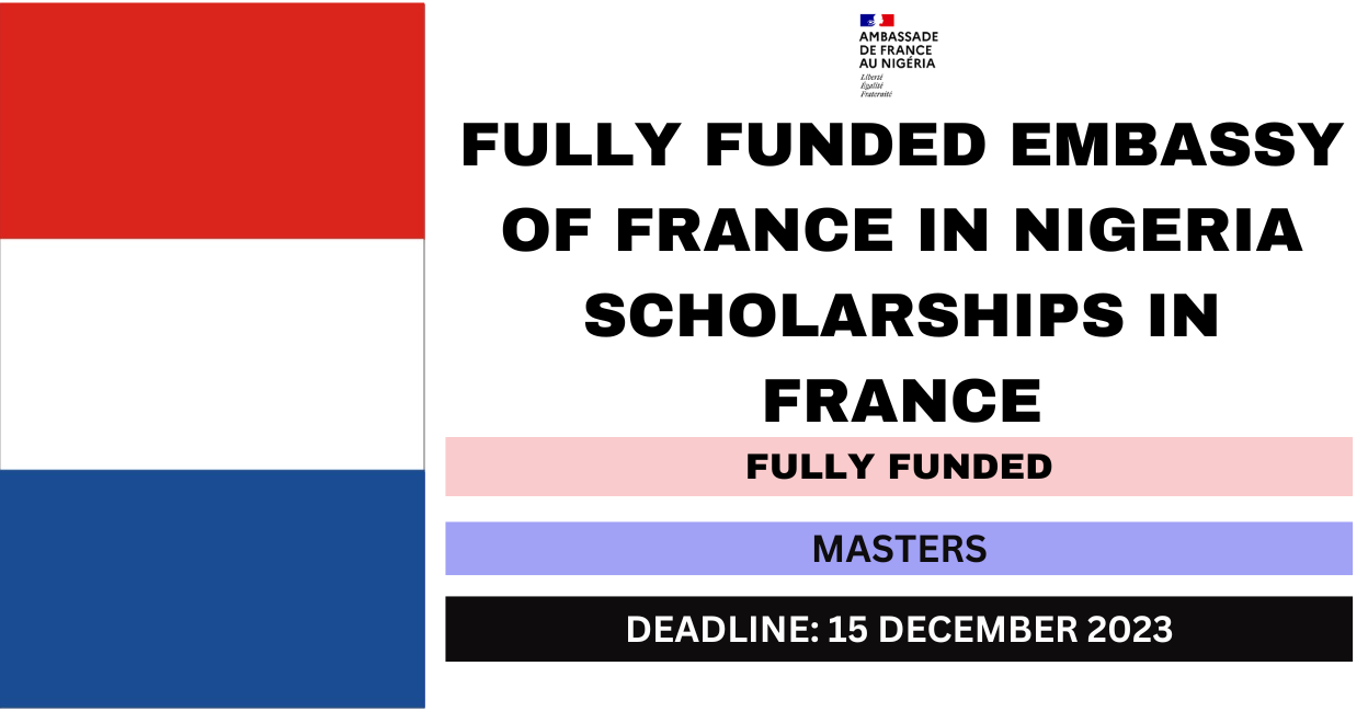 Feature image for Fully Funded Embassy of France in Nigeria Scholarships in France 2024-25