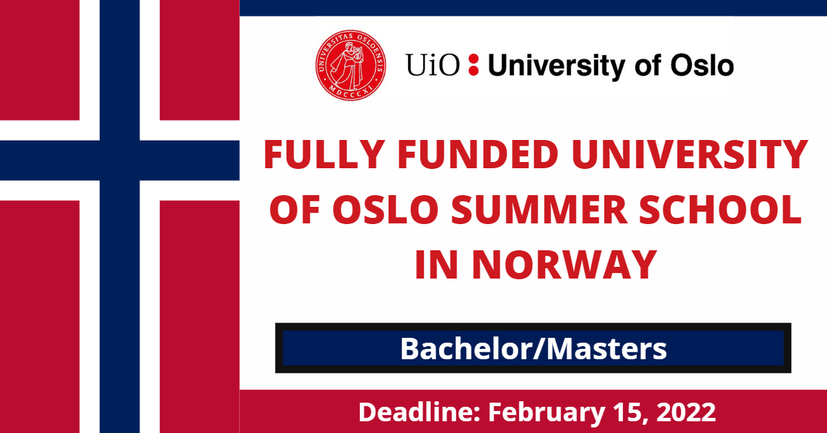 Feature image for Fully Funded University of Oslo Summer School in Norway