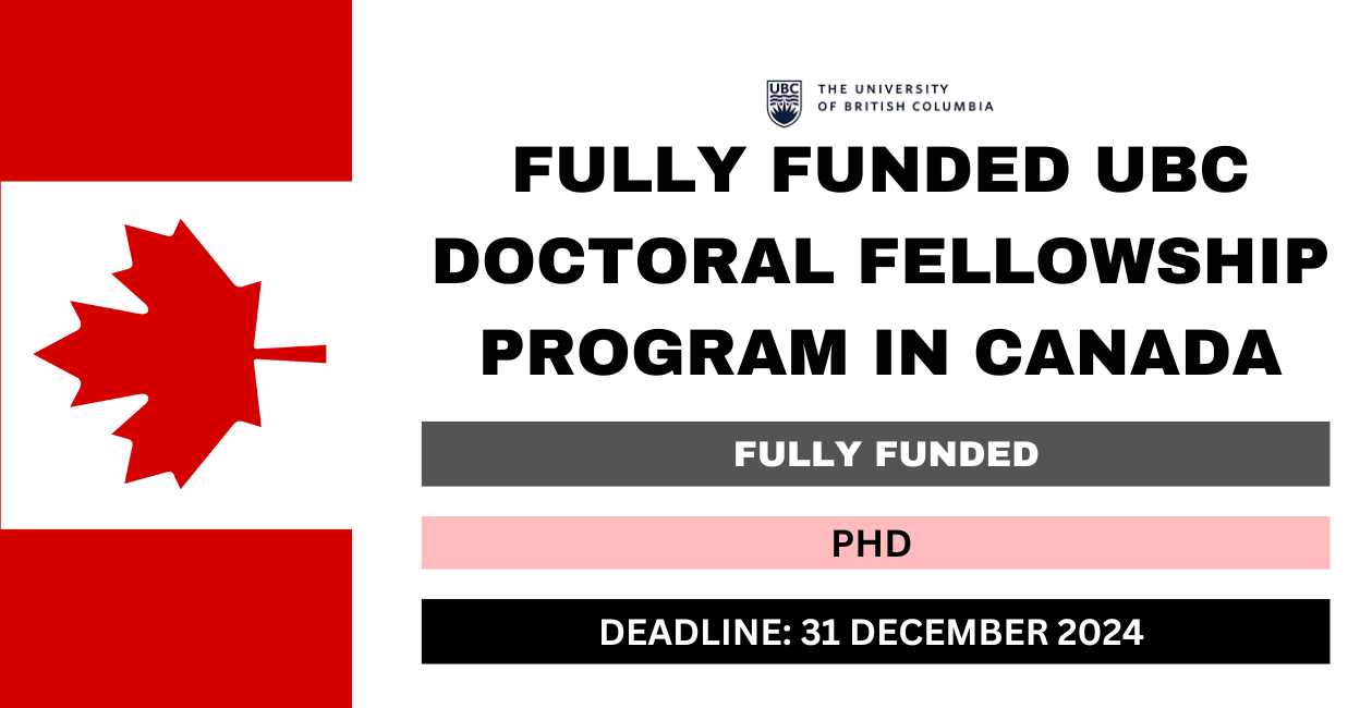 Feature image for Fully Funded UBC Doctoral Fellowship Program in Canada 2024