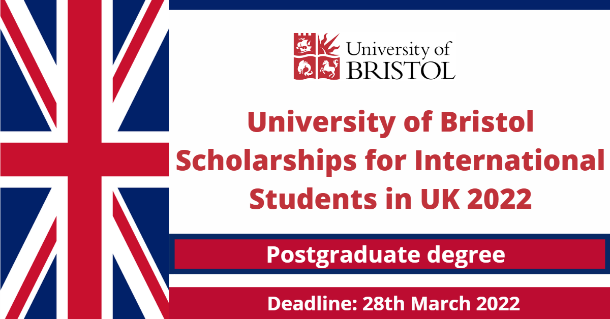 Feature image for University of Bristol Scholarships for International Students in UK 2022