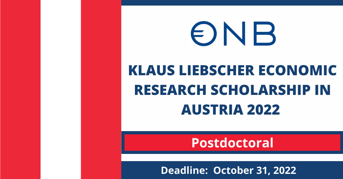 Feature image for Klaus Liebscher Economic Research Scholarship in Austria 2022